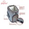 SIX IN ONE Foldable Soft Side Airline Approved Backpack Pet Carrier
