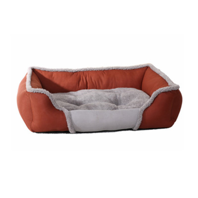 Soft And Foldable Square Pet Dog Bed In Indoor Home