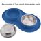 ZYZ PET set of 2 dog pet bowl stainless steel with rubber base