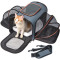 Expansion Travel Foldable Soft Side Cats Dogs Small Pet Tote Bag Carrier