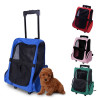 Expandable Pet Travel Backpack Dog Trolley Bag Carrier With Wheels