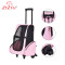 Breathable Mesh  Pet Cat Dog Travel Backpack Trolley Bag Carrier With Wheels