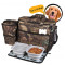 Flying Pet Travel Crate Carry  Airline Dog Backpack Bag With Dog Food Bowl