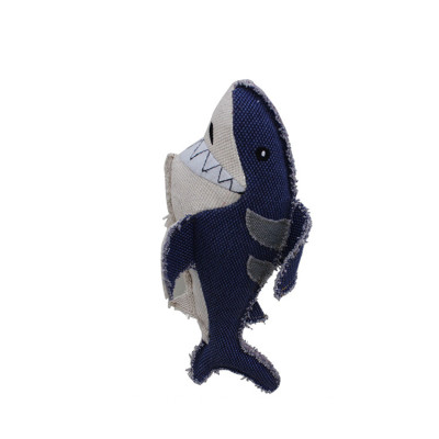 ZYZ PET Customized Squeaky Canvas Shark Dog Toy For Dog Chew Interactive Pet Toy