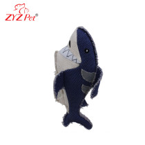 ZYZ PET Customized Squeaky Canvas Shark Dog Toy For Dog Chew Interactive Pet Toy