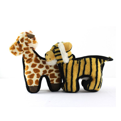 ZYZ PET Little Tiger Giraffe Plush Interactive Pet Dog Toy