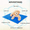 ZYZPet Pet Dog Self Cooling Ice Mat Pad for Kennels, Crates and Beds