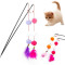 ZYZ PET Interactive Playing Teaser Cat Feature Ball Wand Toy