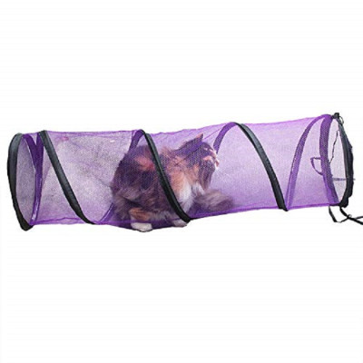 ZYZ PET Purple mesh outdoor cat tunnels for outside
