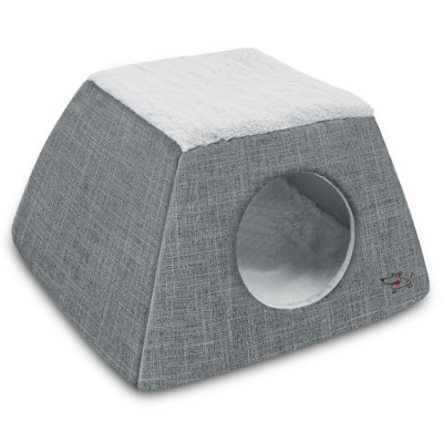 ZYZPet Wholesale Custom Grey Cheap Foldable Home Goods Cat Dog Bed Cave For Dogs Cats
