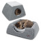 ZYZPet Wholesale Custom Grey Cheap Foldable Home Goods Cat Dog Bed Cave For Dogs Cats