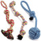 ZYZ PET Wholesale Hemp Cotton Rope Ball Pet Toys Set Dog Chew Pet Rope Dog Toy