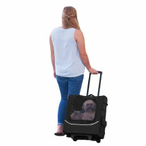 ZYZpet Mesh Breathable Handle Travel Car Seat Pet Gear Roller Backpack Carrier