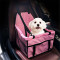 ZYZpet Collapsible Pet Booster Car Seat Cat Car Carrier with Safety Leash Zipper Storage Pocket