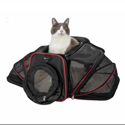 Airline Approved Soft Two Side Expansion Designed Cat Dog Pet Bag Carrier