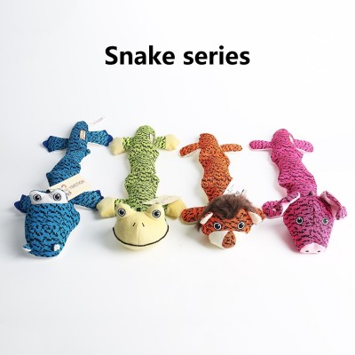 ZYZ PET Wholesale Snake Squeaky Chew Pet Dog Toys For Dog