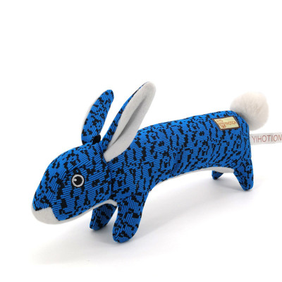 ZYZ PET Flying Woven Long Strip Rabbit Squeaky Chew Pet Dog Toys