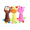 ZYZpet Hot Selling  Cute Animal Interactive Squeaky Chew Plush Dog Toys
