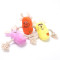 ZYZpet Cute Small Animal Dog Rope Toys Interactive Squeaky Chew Plush Pet Dog Toys