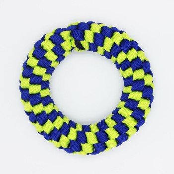 ZYZpet Eco-Friendly Stocked Hand-Woven Super Strong Bite-Resistant Grinding Teeth Cleaning Chew Interactive Soft Rope Pet Donut Dog Toy