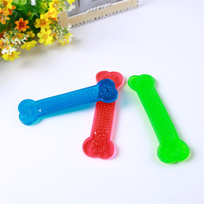 ZYZpet Eco-Friendly Stocked Natural Bulk Cheap Large PVC Cleaning Teeth Durable Flat Bones Interactive Chew Pet Dog Toys For Dog