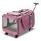 ZYZpet Airline Approved Small Travel Extra Large Metal Frame On Wheels Stroller Trolley Rolling Dog Pet Carrier With Wheels And Handle