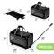 ZYZpet Airline Approved Extra Small Large Stroller Trolley Rolling Cat Pet Dog Carrier Bag With Wheels For Small Large Dog