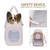 ZYZpet Airline Approved Travel Hiking Foldable Waterproof Premium Leather Pet Travel Bag Cat Dog Carrier With Wheels