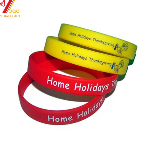 Custom Debossed Logo Sports Silicone Wristband for Promotion Gift