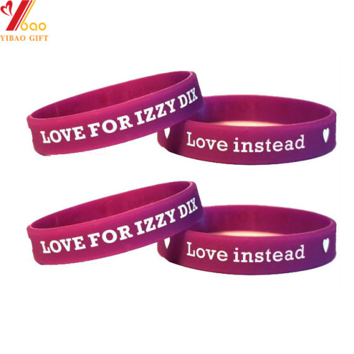 Custom Debossed Logo Sports Silicone Wristband for Promotion Gift