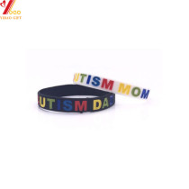 Custom Reflective Silicone Wristband with Debossed Logo