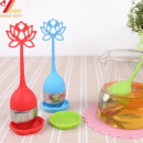 Taza de infusor de té Infusor de té de silicona Manija Filtro de filtro de acero inoxidable Infuser