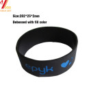 Pulsera de silicona colorida con logotipo de Debossed personalizado