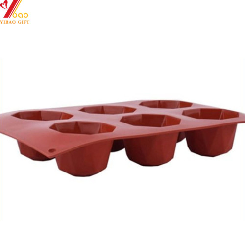 3d molde de bolo de silicone vermelho molde de cozimento decoração ferramentas pudim mousse