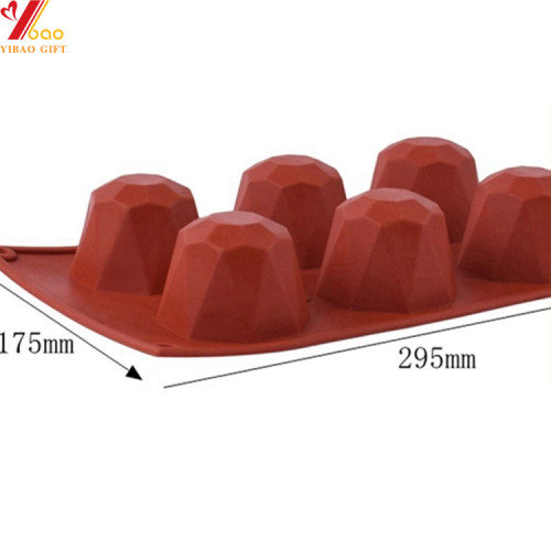 3d molde de bolo de silicone vermelho molde de cozimento decoração ferramentas pudim mousse