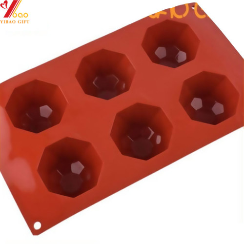 3d molde de bolo de silicone vermelho molde de cozimento decoração ferramentas pudim mousse