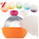 Molde de bola de hielo grande, bandeja de bola de hielo de silicona flexible para amantes de la bebida fría, esferas redondas de bola de hielo