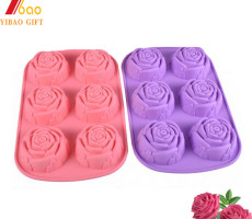 Custom Rose Silicone soap Molds Ice Cube Silicone Cake Cupcake Soap Molds Cake Decorating Tools factory supplier