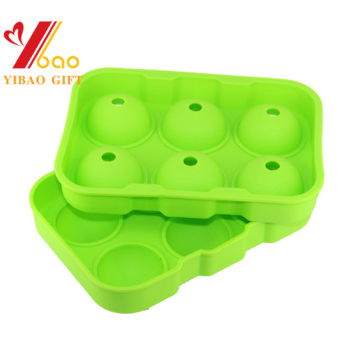 Bandeja de cubo de gelo de nova geração, Ice Ball Maker, bandeja Bandeja de gelo de silicone com tampa para Whisky, Cocktails, Vodka