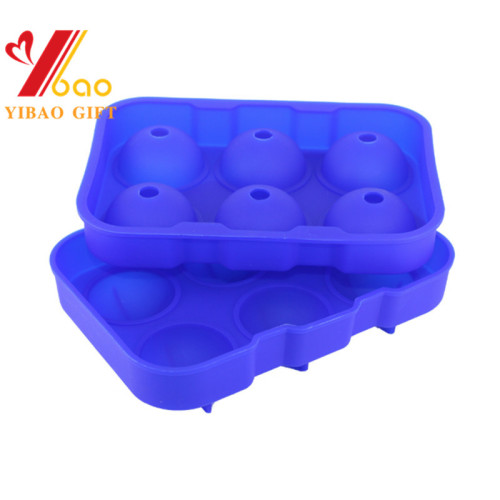 Bandeja de cubo de gelo de nova geração, Ice Ball Maker, bandeja Bandeja de gelo de silicone com tampa para Whisky, Cocktails, Vodka