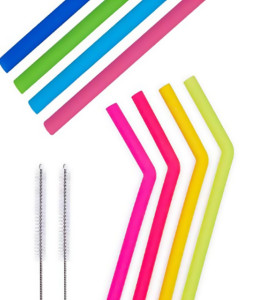 BPA Free Straw Long Collapsible Smoothie; Tumbler Straws - Eco Friendly