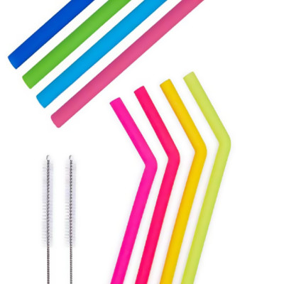 BPA Free Straw Long Collapsible Smoothie; Tumbler Straws - Eco Friendly