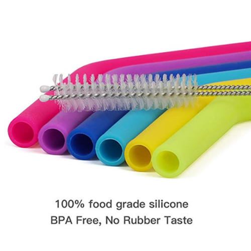 BPA Free Straw Long Smoothie plegable; Pajas de vaso - Eco Friendly