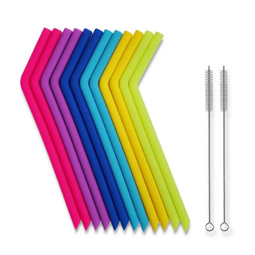 BPA Free Straw Long Collapsible Smoothie; Tumbler Straws - Eco Friendly