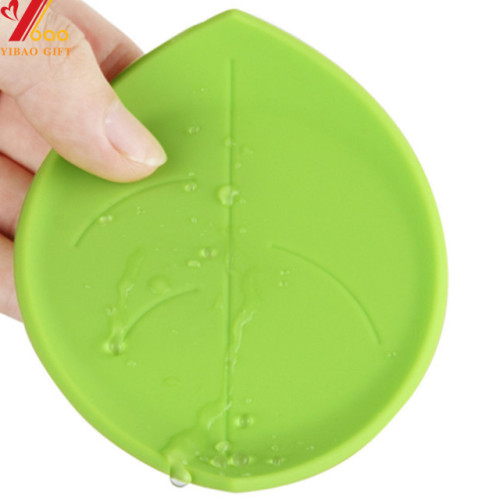 Silicone Lovely Leaf Shape Cup Coaster Creative Rubber Cup Coaster