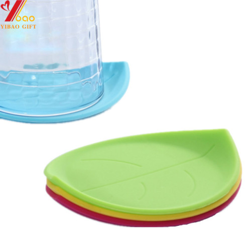 Silicone Lovely Leaf Shape Cup Coaster Creative Rubber Cup Coaster