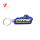 Custom Logo Design Customized Shape Pantone Color Chart Embossed 3d Shoe Keychain Soft Rubber Keyring Pvc Key Rings For Sale