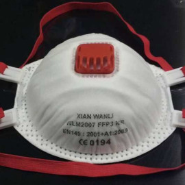 Fornecimento de fábrica CE Descartável FFP3 máscara de poeira ffp3 máscara de respirador em estoque