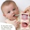 Hot Selling Food Grade Silicone Baby Soft Finger Toothbrush Oral Cleaning Baby Toothbrush Set for 6 to12 months
