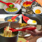 Red Non-stick Silicone Kitchen Utensils Set Heat Resistant Silicone Cooking Utensil Set Cooking Tools